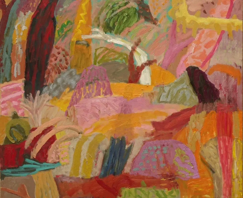 To sing  oil on linen by artist Sally Stokes