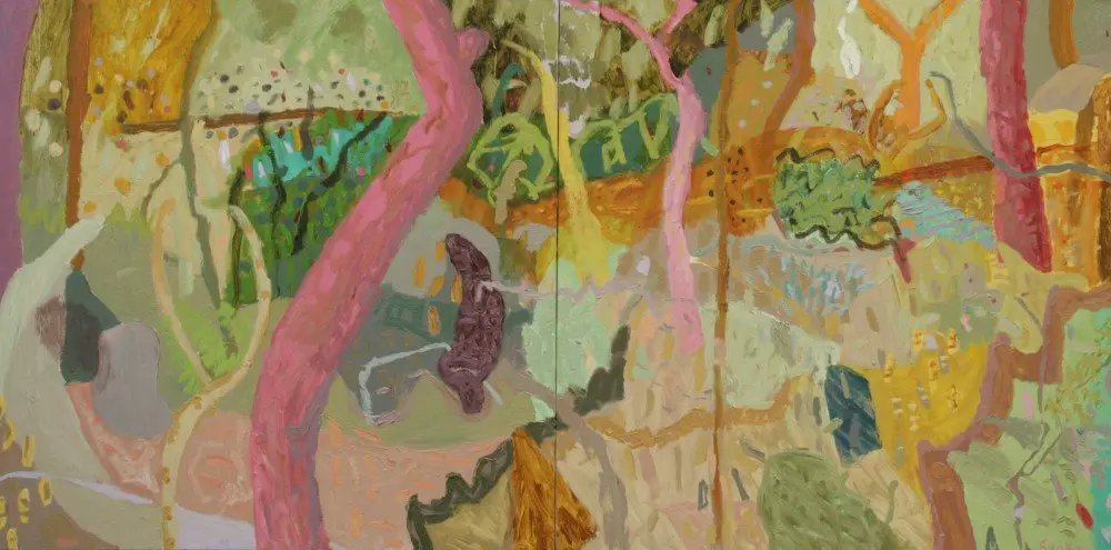 Angophora Dreaming (SOLD) Oil on canvas by artist Sally Stokes