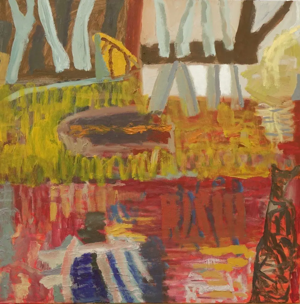 Even now oil on canvas by artist Sally Stokes