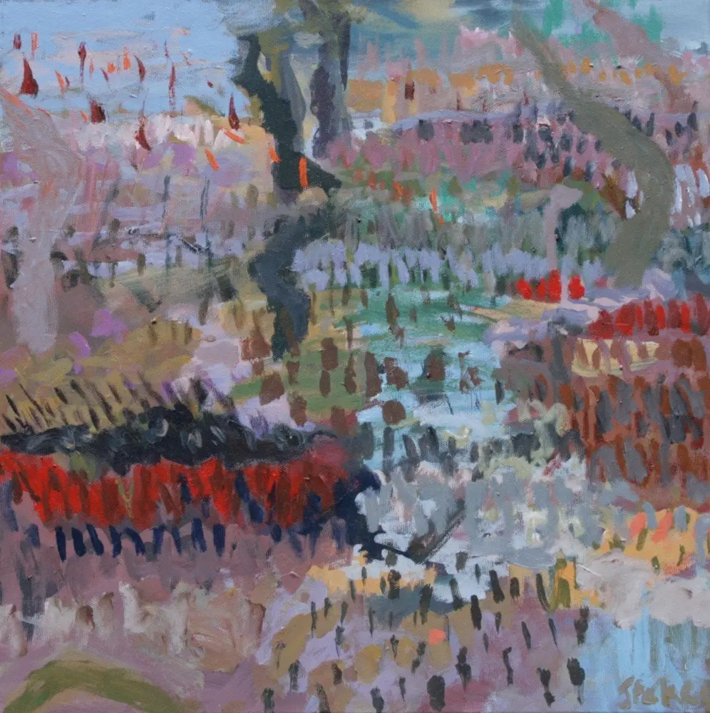 Incoming Tide oil/acrylic on canvas by artist Sally Stokes