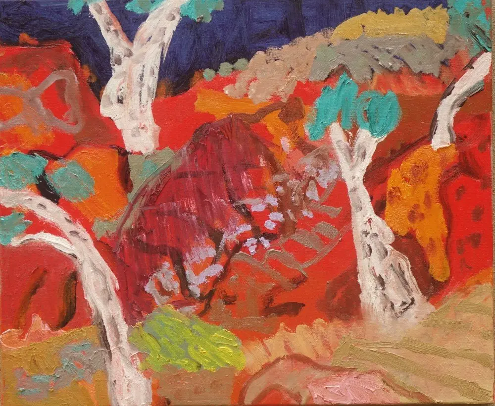 I know your silence  oil on linen by artist Sally Stokes