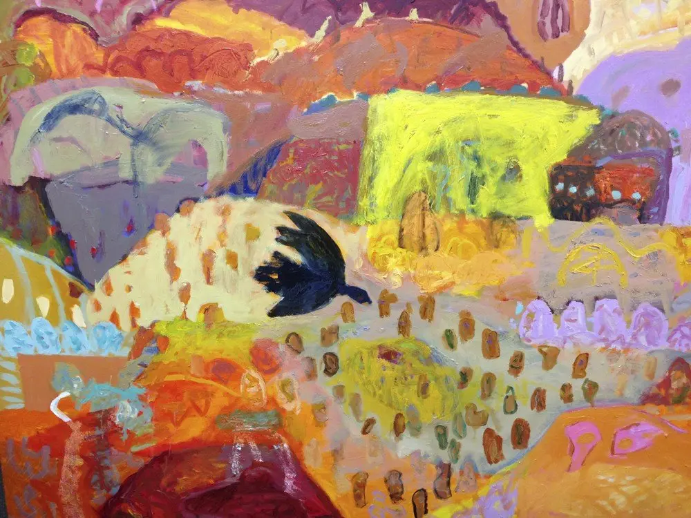 Barkly Highway 2 Oil on Canvas (SOLD) by artist Sally Stokes
