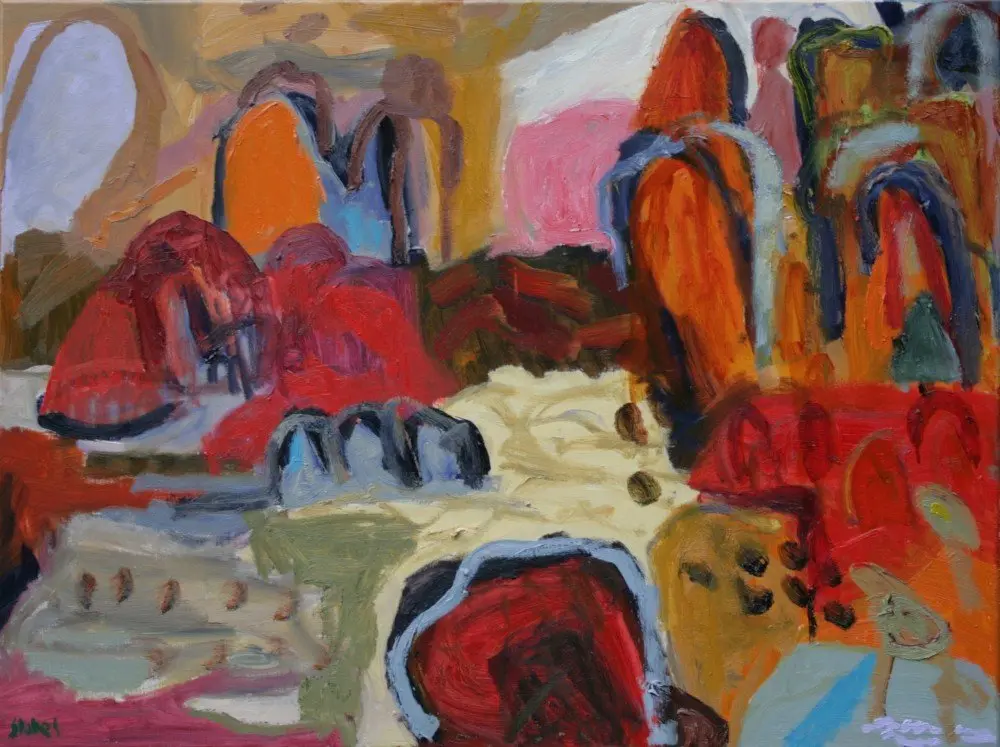 When the Daylight Comes oil on linen by artist Sally Stokes