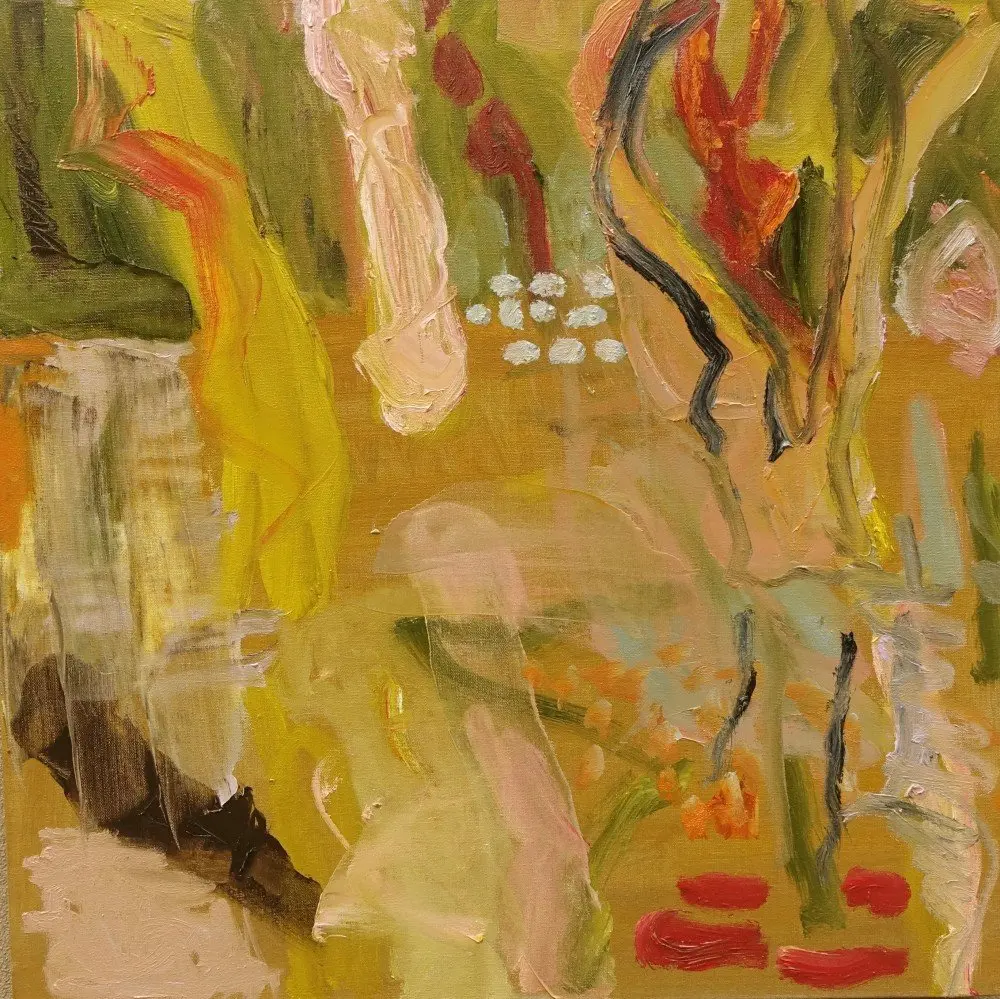 Mangrove dance oil on linen by artist Sally Stokes