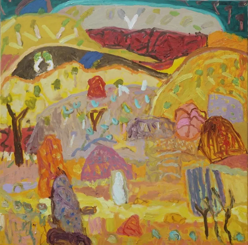 Just once  oil on canvas by artist Sally Stokes