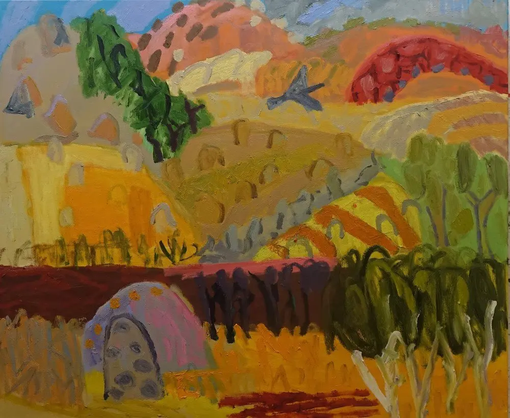 Distance oil on canvas by artist Sally Stokes