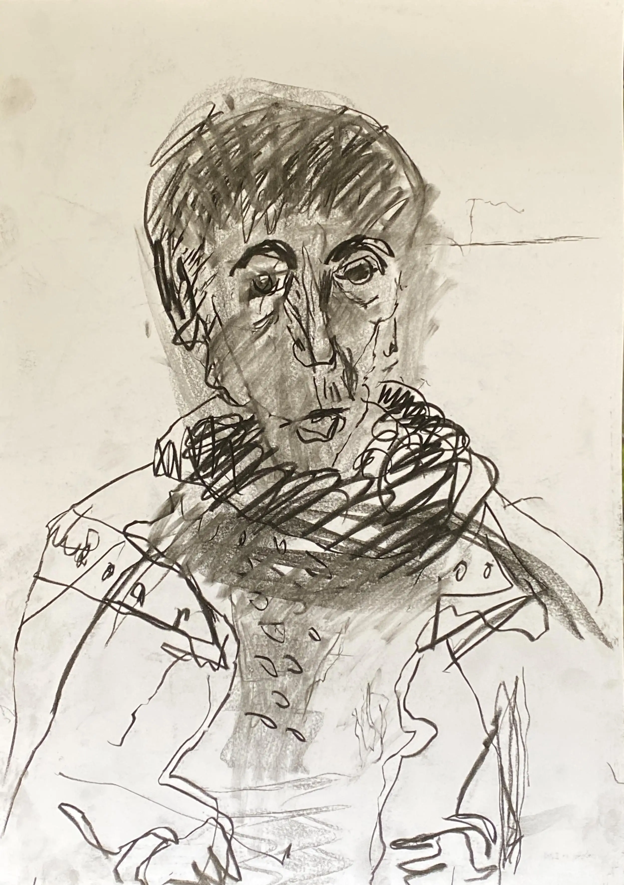 Stokes_Portrait 3_charcoal on paper_42x30cm