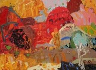 Barkly Hwy 7 (SOLD) oil on canvas by artist Sally Stokes