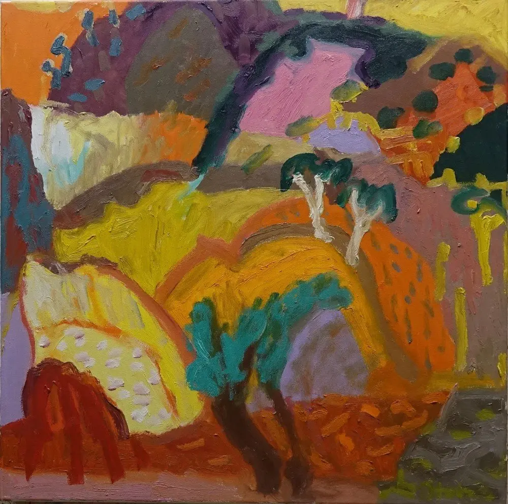 Impossible strength  oil on canvas by artist Sally Stokes
