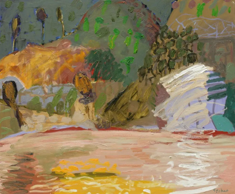 Wisemanâ€™s Siennas (SOLD) Oil on canvas by artist Sally Stokes