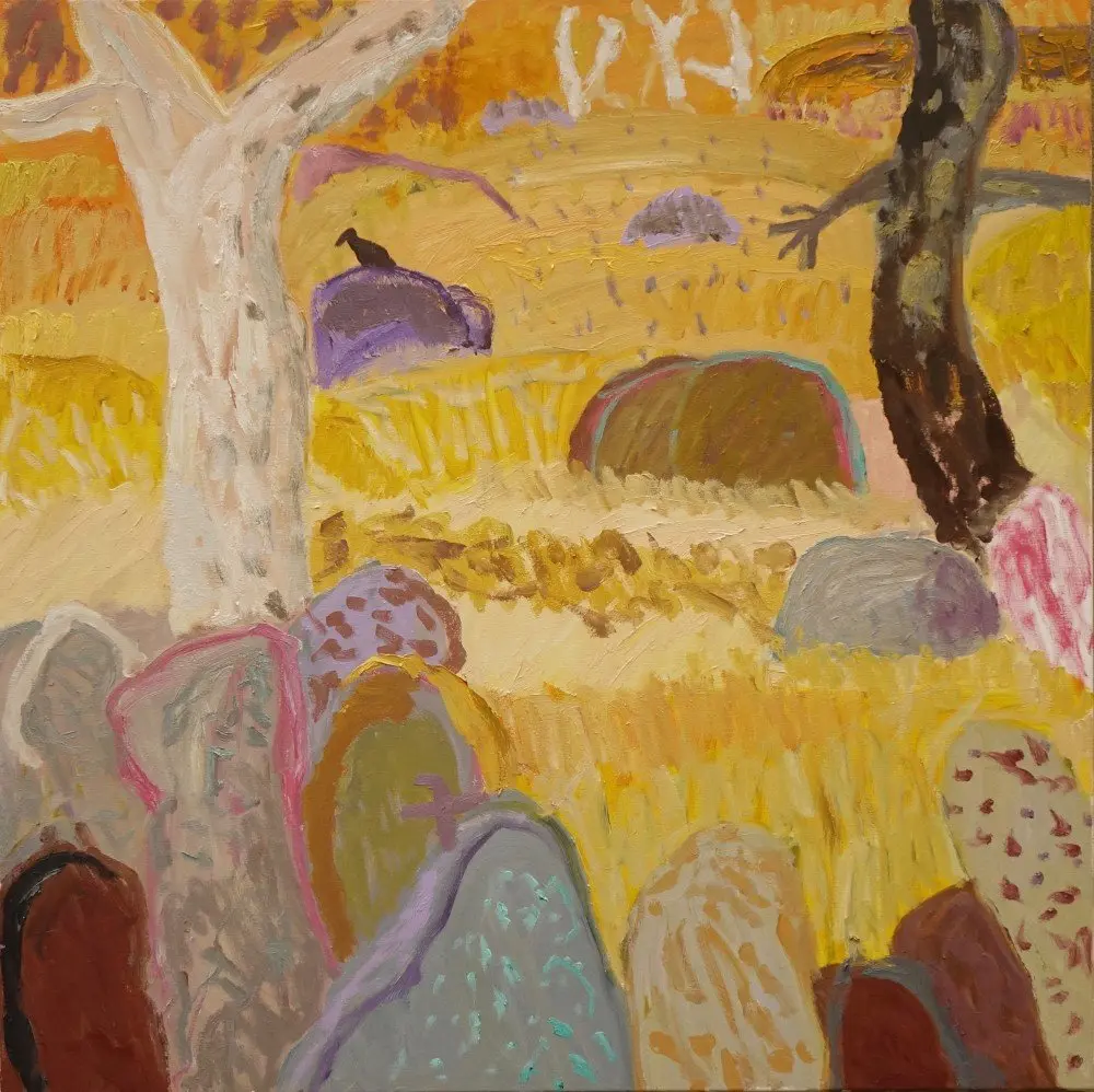 Other foolish questions (SOLD) oil on canvas by artist Sally Stokes