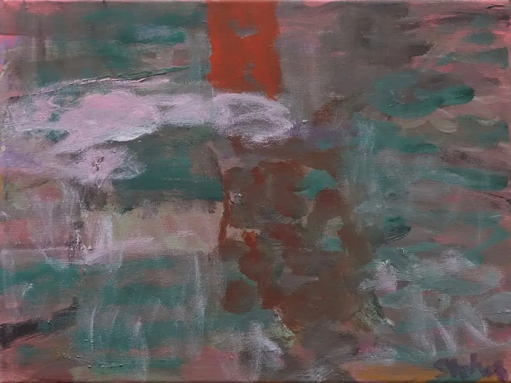 Disappear acrylic on canvas by artist Sally Stokes