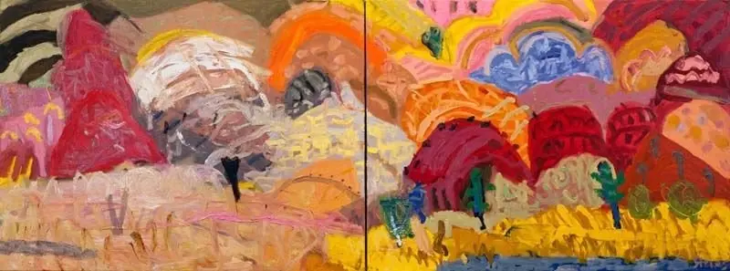 Finke river  oil on canvas by artist Sally Stokes
