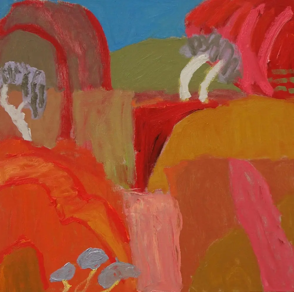 And there it was (SOLD) oil on linen by artist Sally Stokes