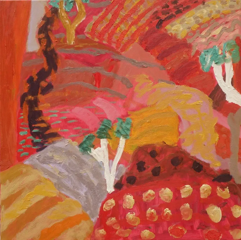So many times oil on canvas by artist Sally Stokes