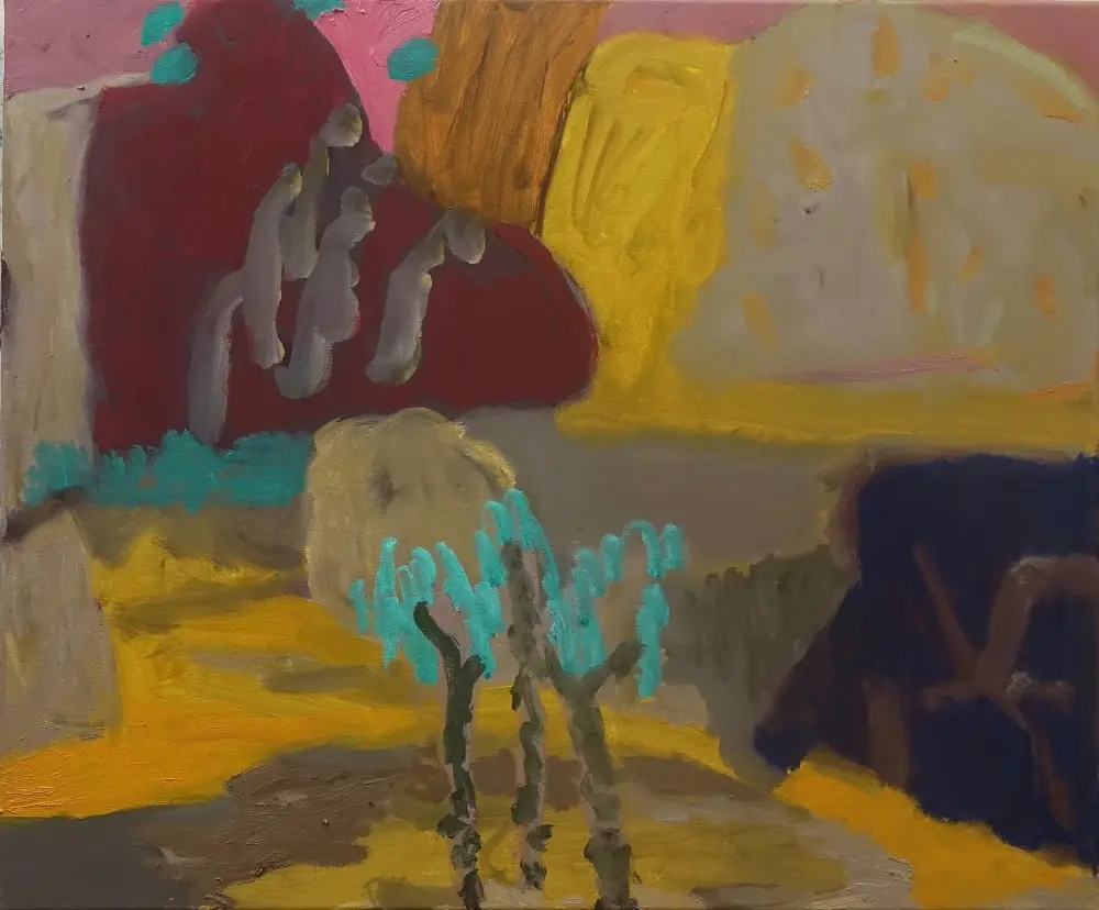 Depth oil on canvas by artist Sally Stokes