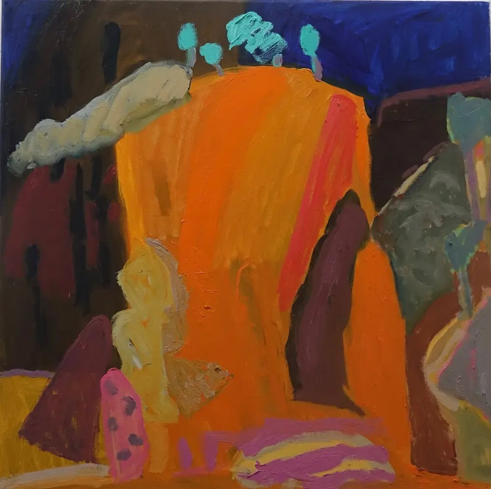 Uplift oil on canvas by artist Sally Stokes