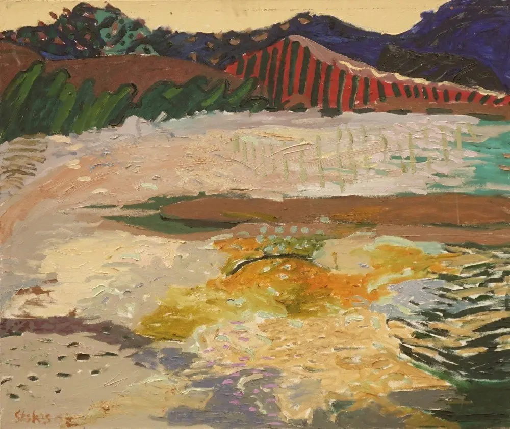 Moment by moment oil on canvas by artist Sally Stokes