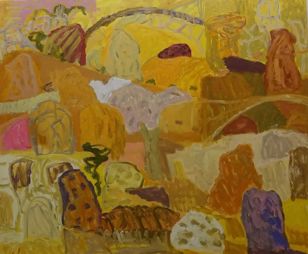 Slow  oil on canvas by artist Sally Stokes