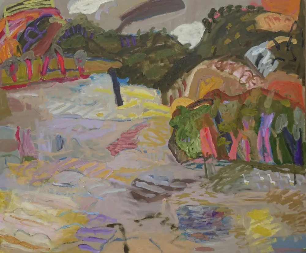 Did you see it? oil on linen by artist Sally Stokes