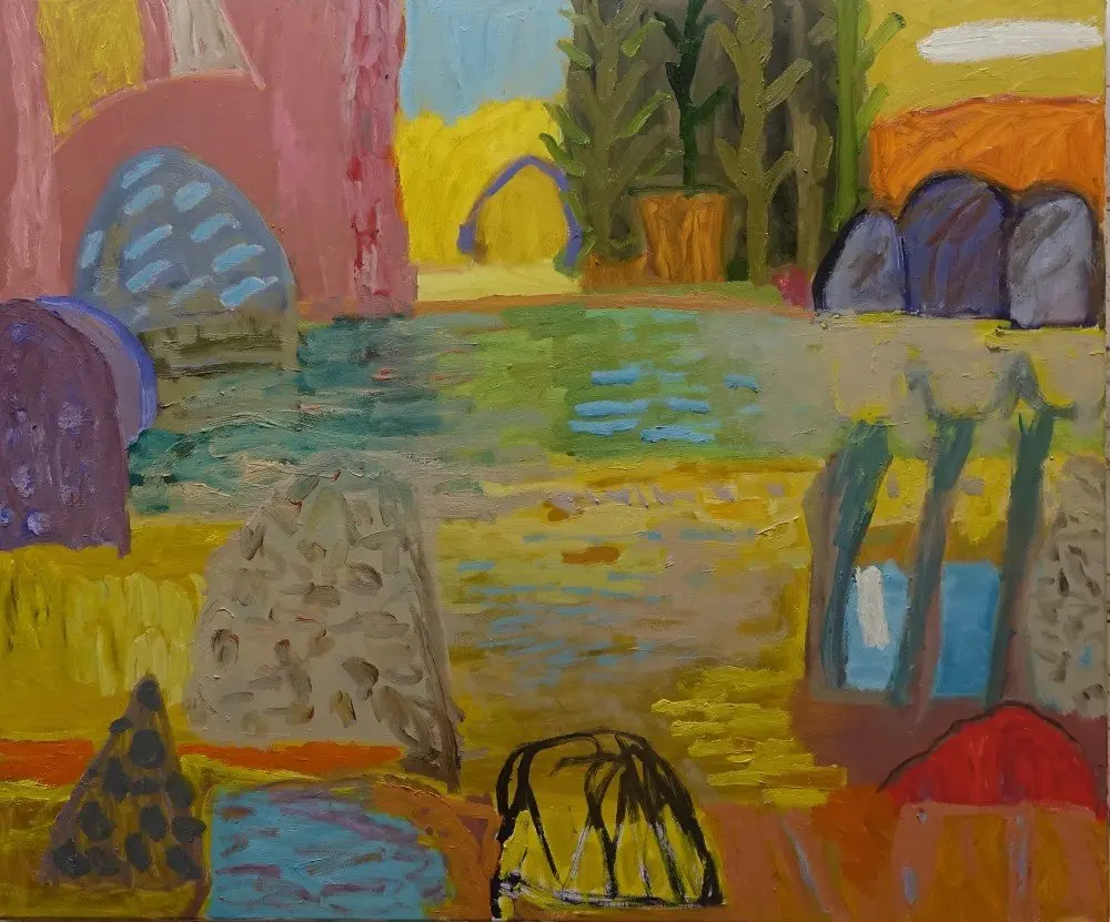 Passage oil on canvas by artist Sally Stokes