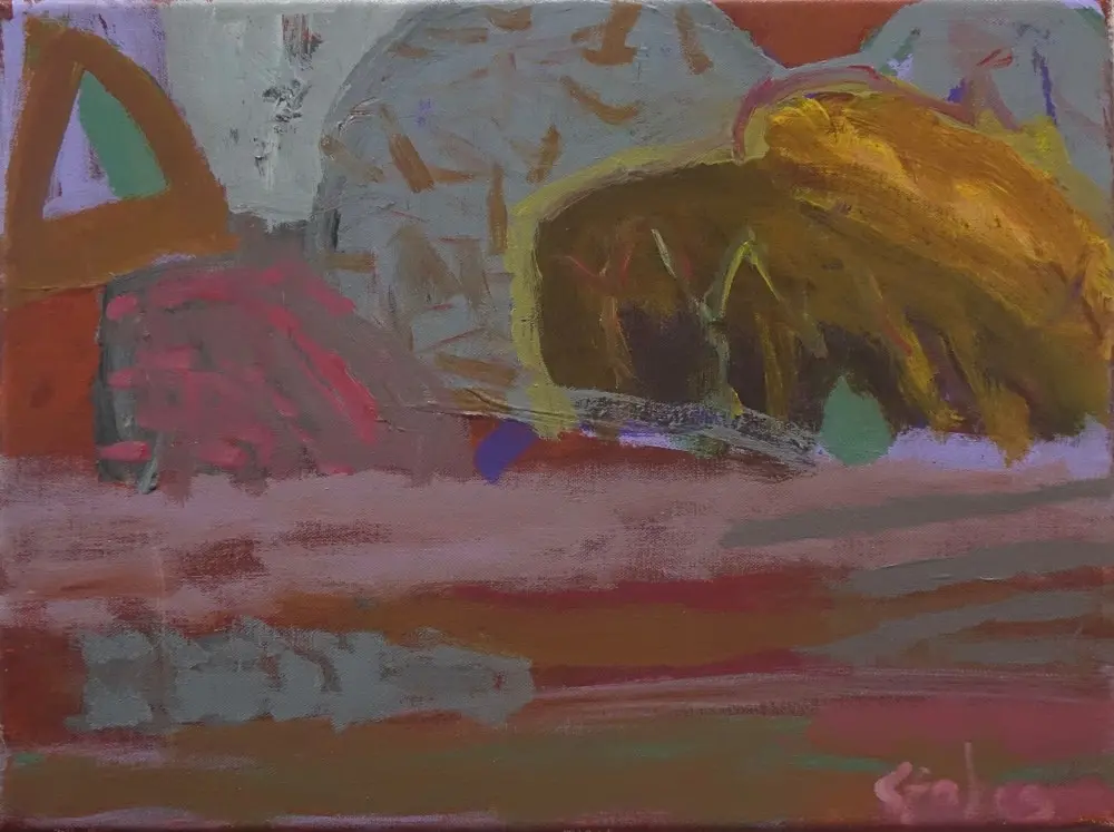 Wash acrylic on canvas by artist Sally Stokes