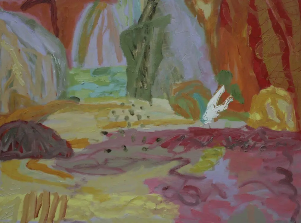 El Questro 2 oil on canvas by artist Sally Stokes