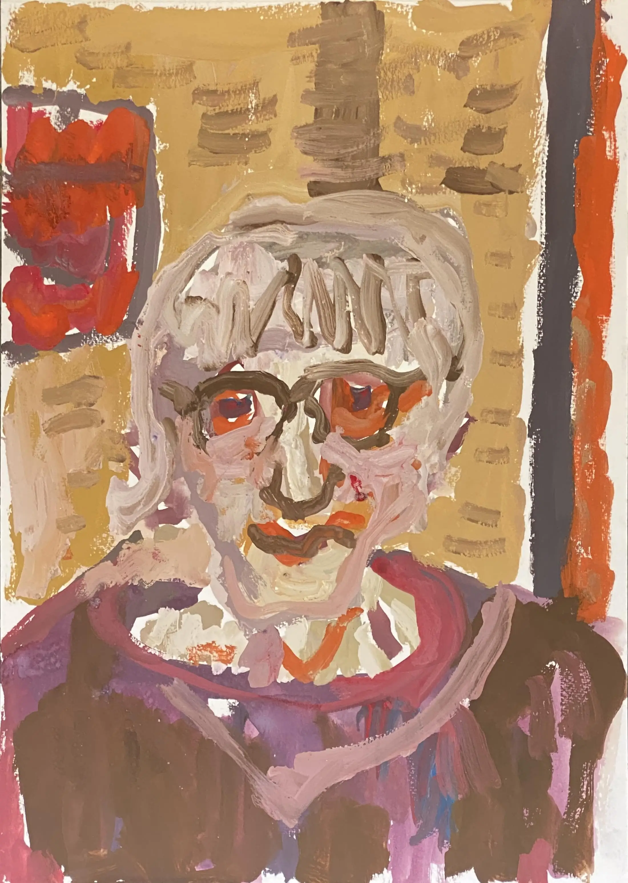 Stokes_Portrait 1_gouache on paper_42x30cm