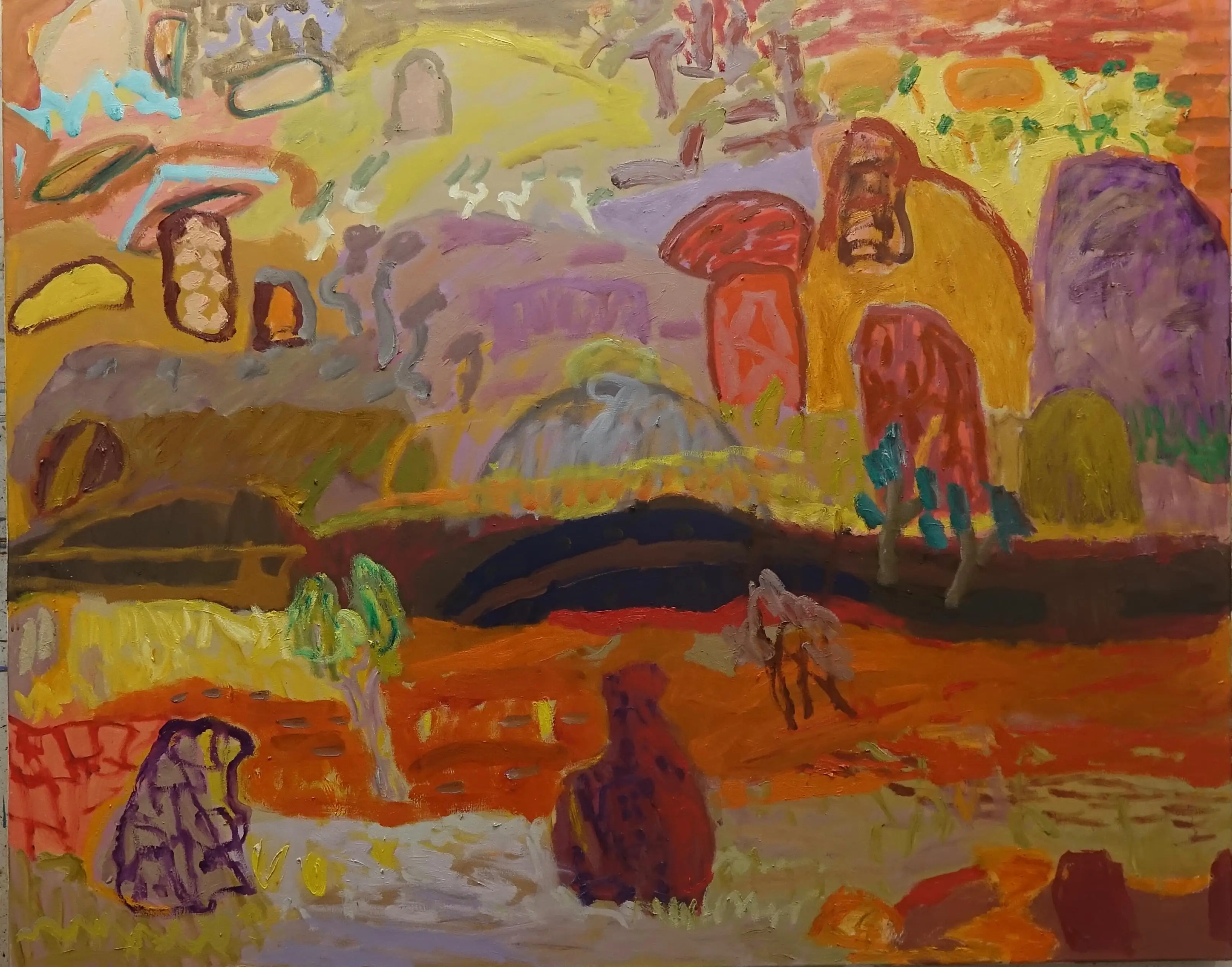 Stokes The other side oil on canvas 122x152cm