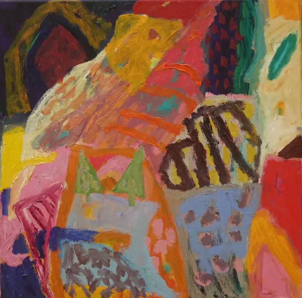 I understood (Allocated A) oil on canvas by artist Sally Stokes