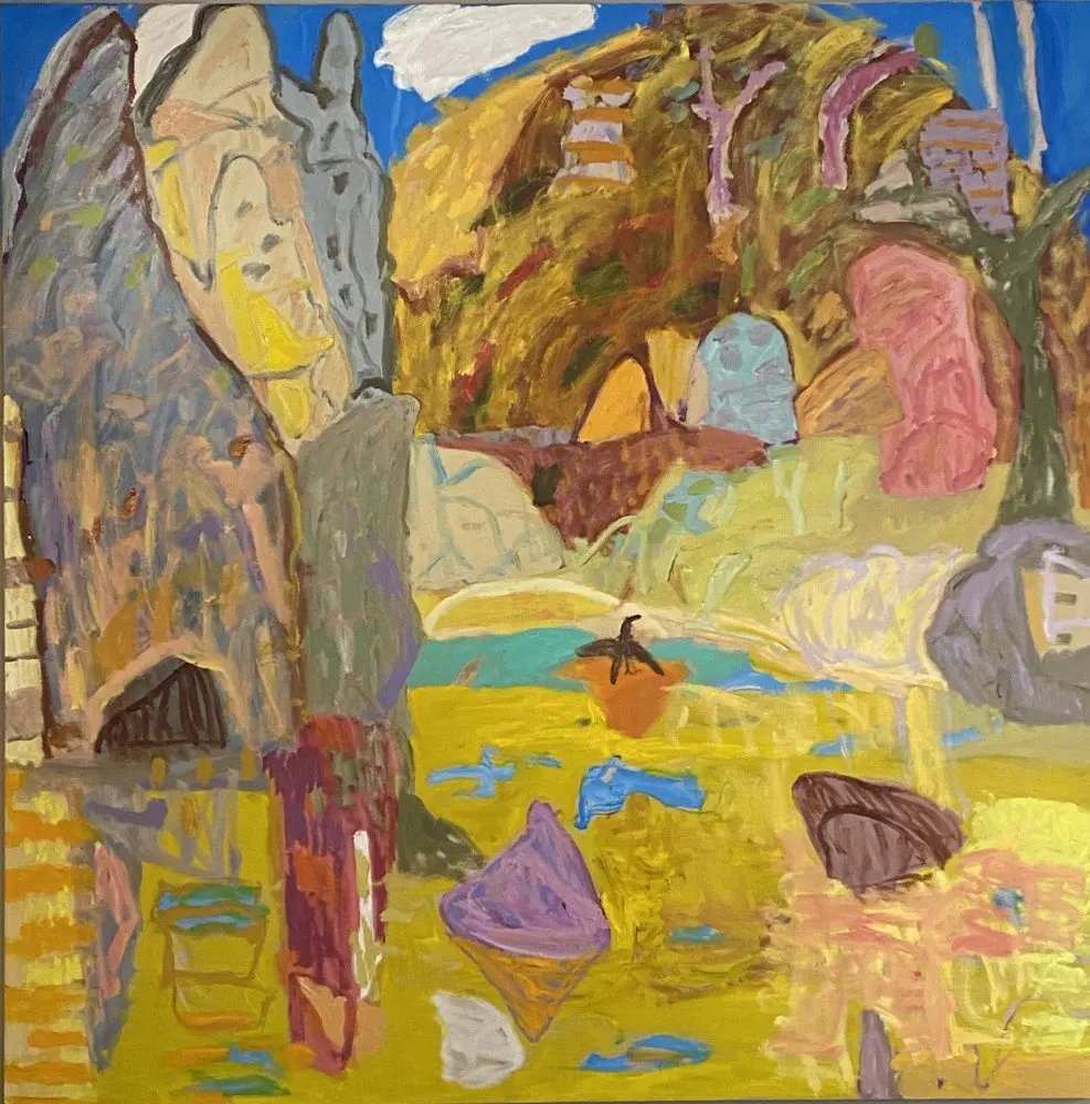 The passing of time (Allocated AKB) oil on linen by artist Sally Stokes