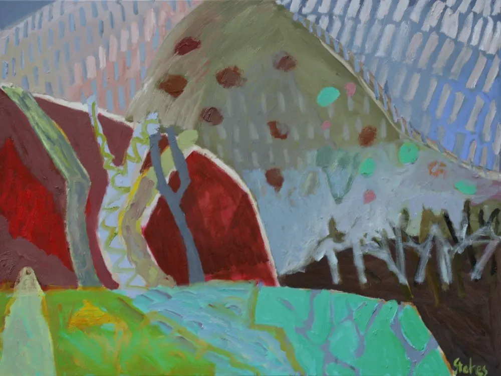Regeneration (SOLD) Oil on canvas by artist Sally Stokes