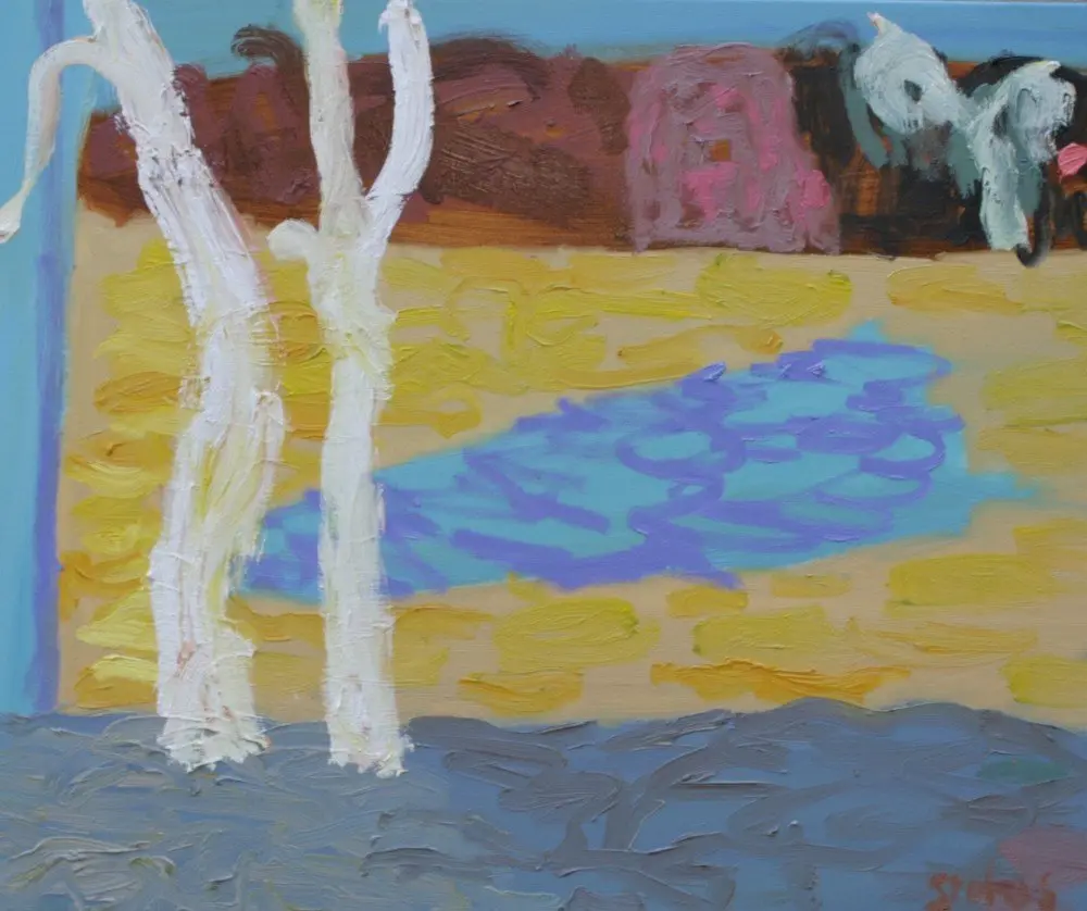 Welford NP (SOLD) oil on canvas by artist Sally Stokes