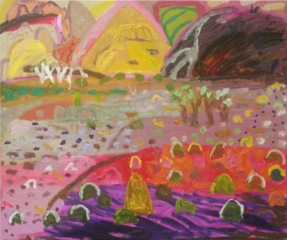 Sharpen the note  oil on canvas by artist Sally Stokes