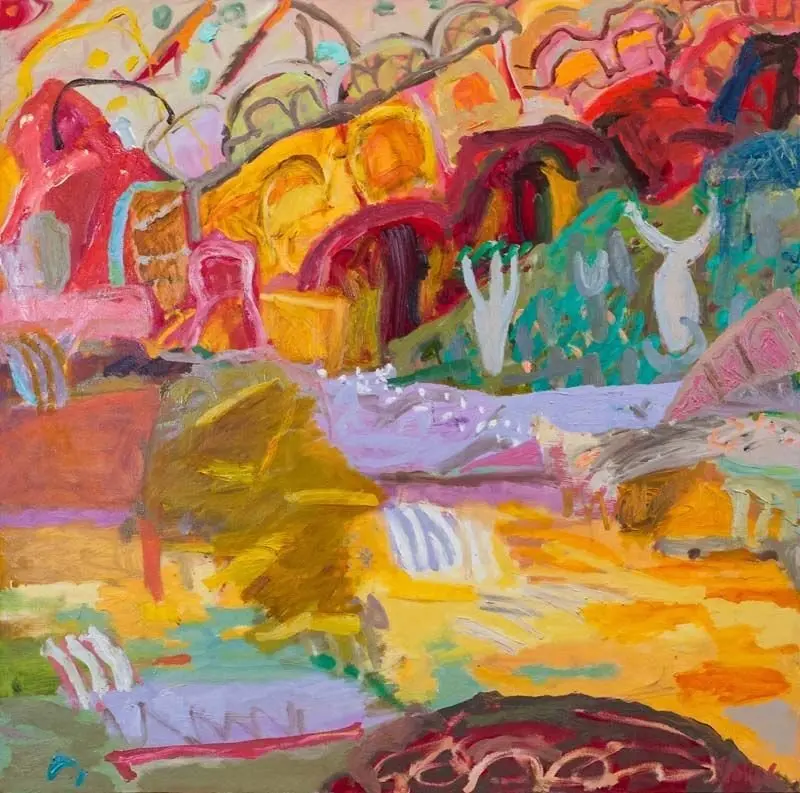 Bell Gorge (SOLD) oil on canvas by artist Sally Stokes