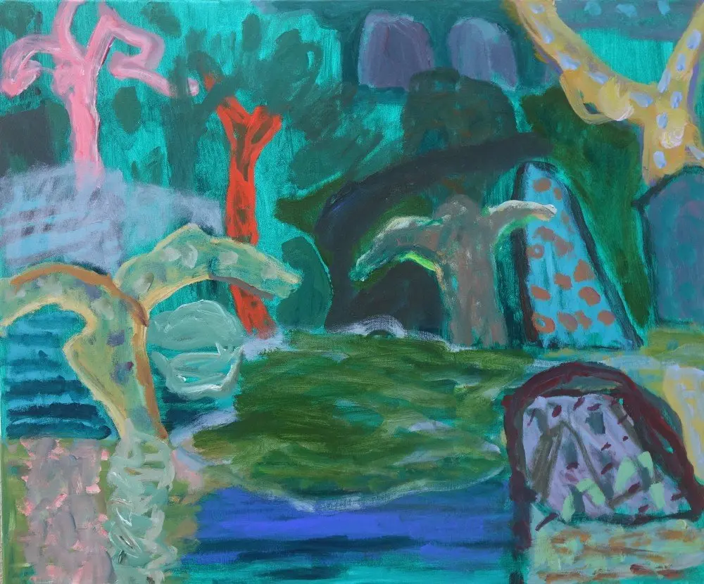 Darkness falling (SOLD) acrylic on canvas by artist Sally Stokes