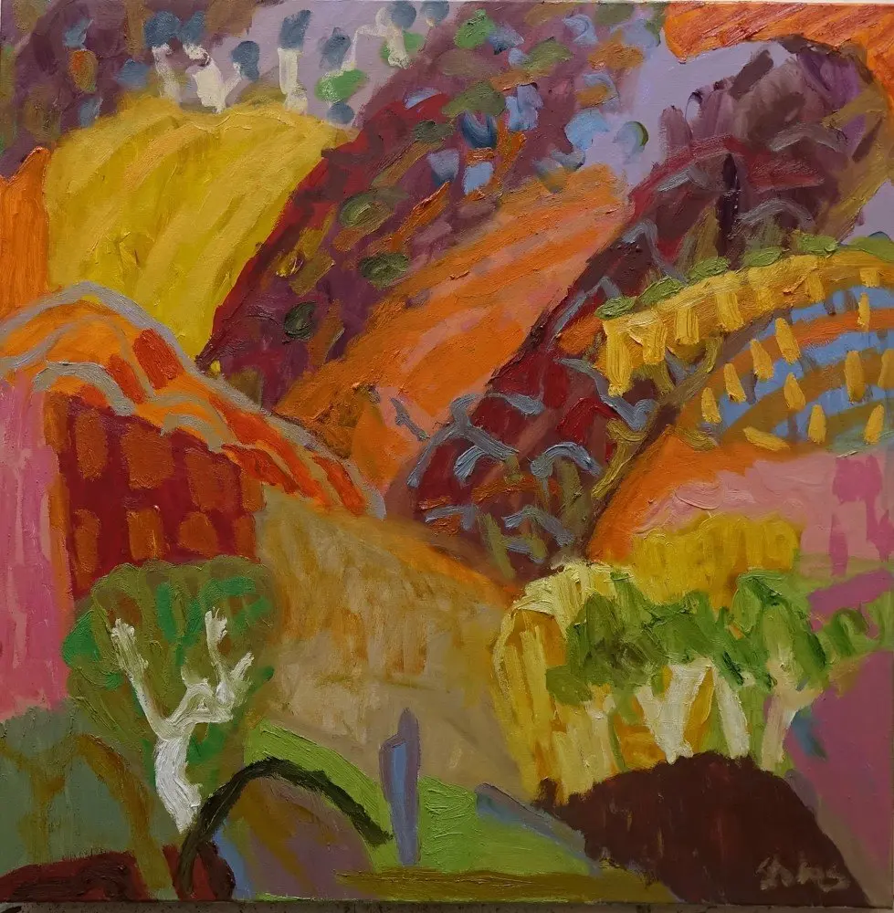 Endless (SOLD)  oil on canvas by artist Sally Stokes