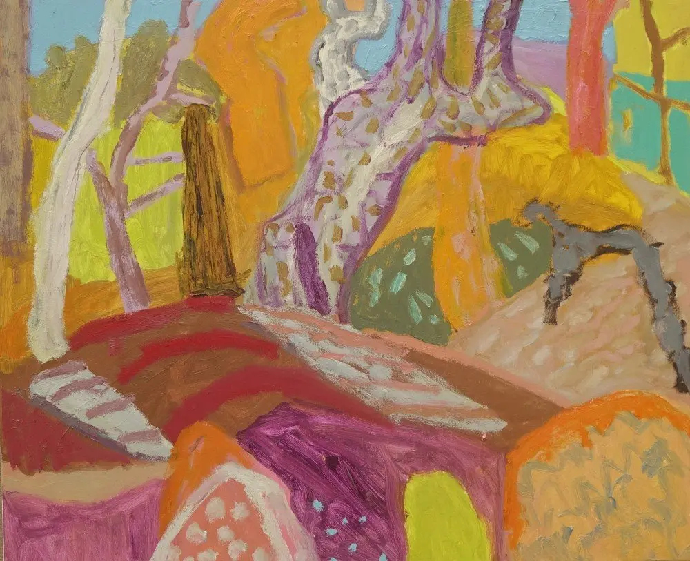 From whence we came (SOLD) oil on canvas by artist Sally Stokes