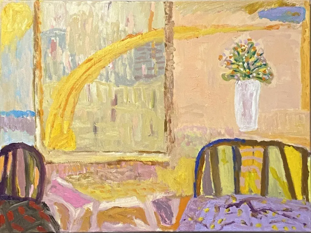 Tranquility  oil on canvas by artist Sally Stokes
