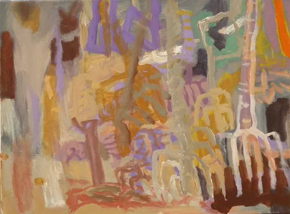 A few moments acrylic on canvas by artist Sally Stokes