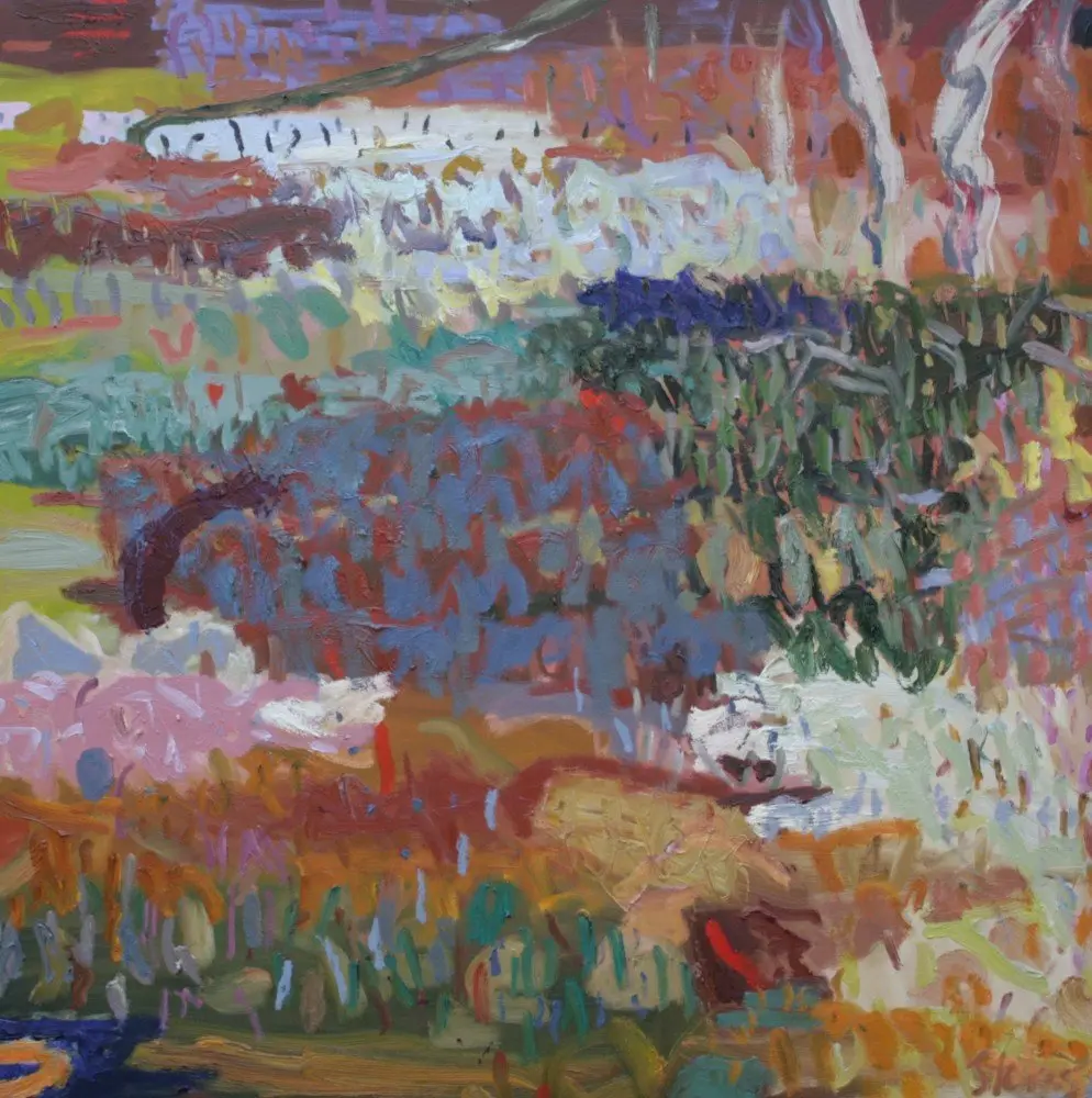 Mangroves 3 (SOLD) oil on canvas by artist Sally Stokes