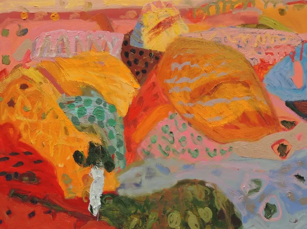 Painted Desert 3 oil on canvas by artist Sally Stokes