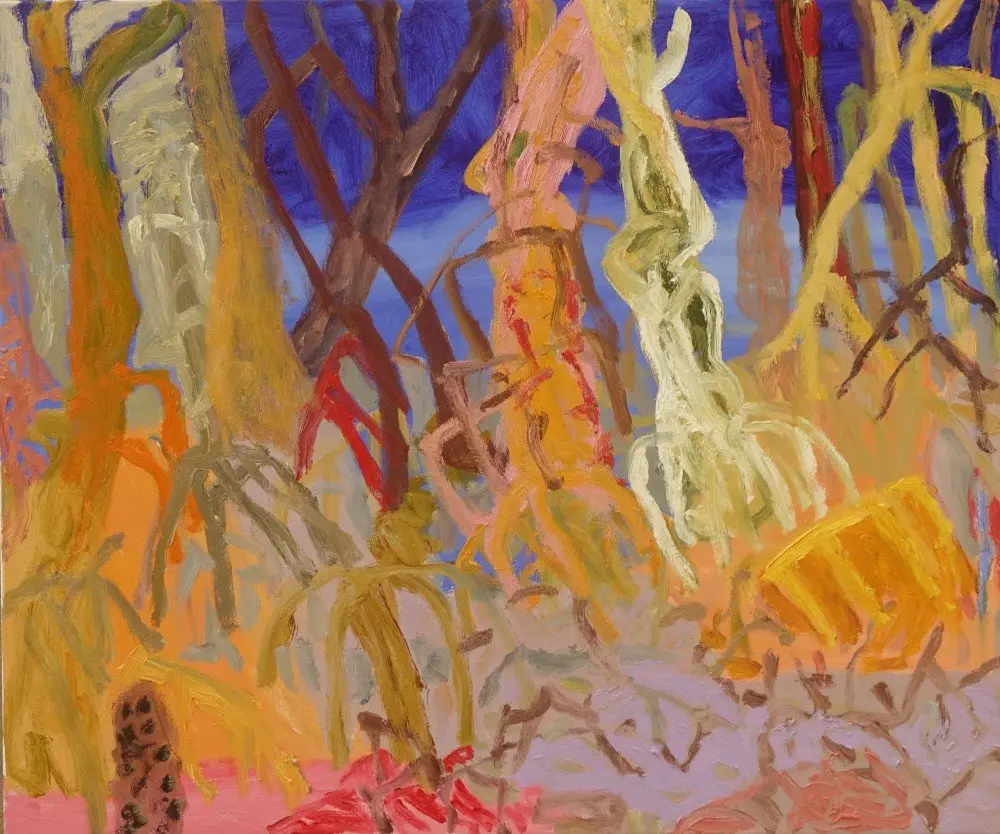 You don't ever know oil on canvas by artist Sally Stokes