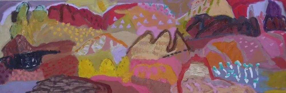 A kind of holiness (SOLD) oil on linen by artist Sally Stokes