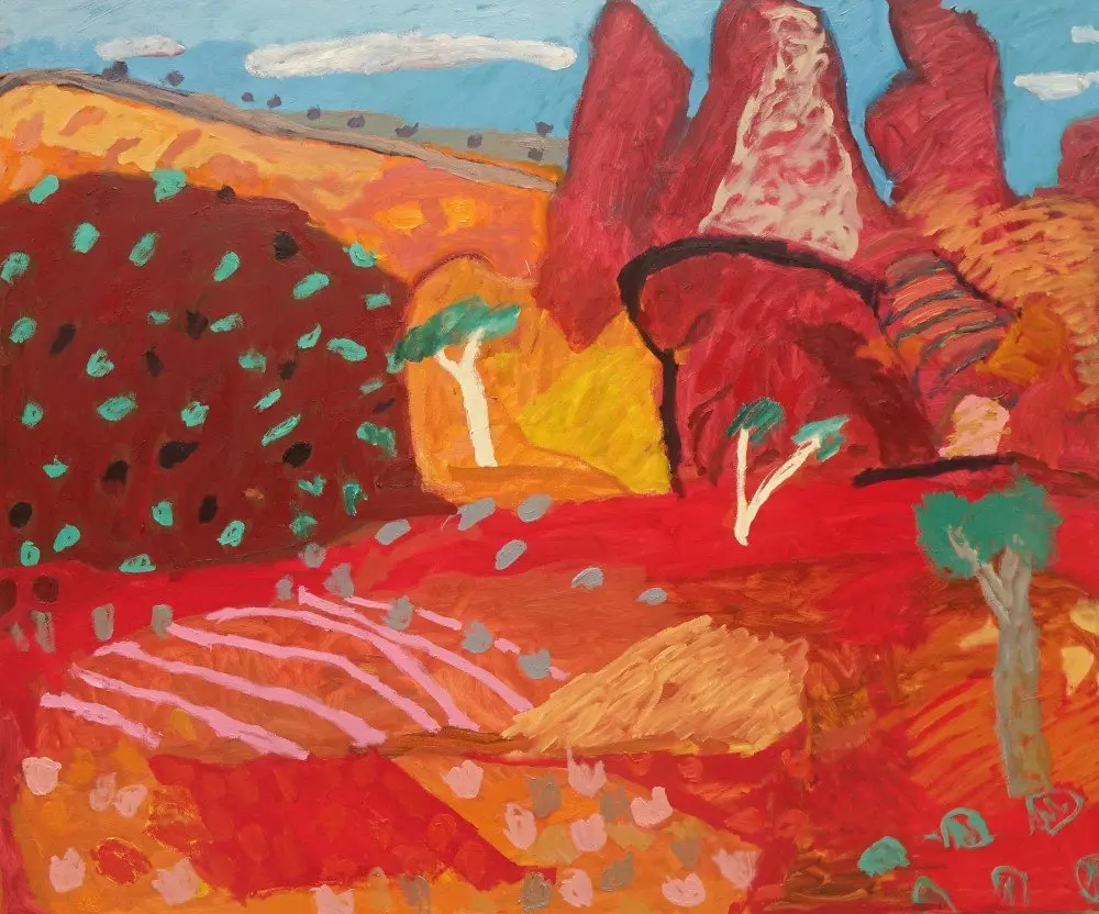 Another age oil on canvas by artist Sally Stokes