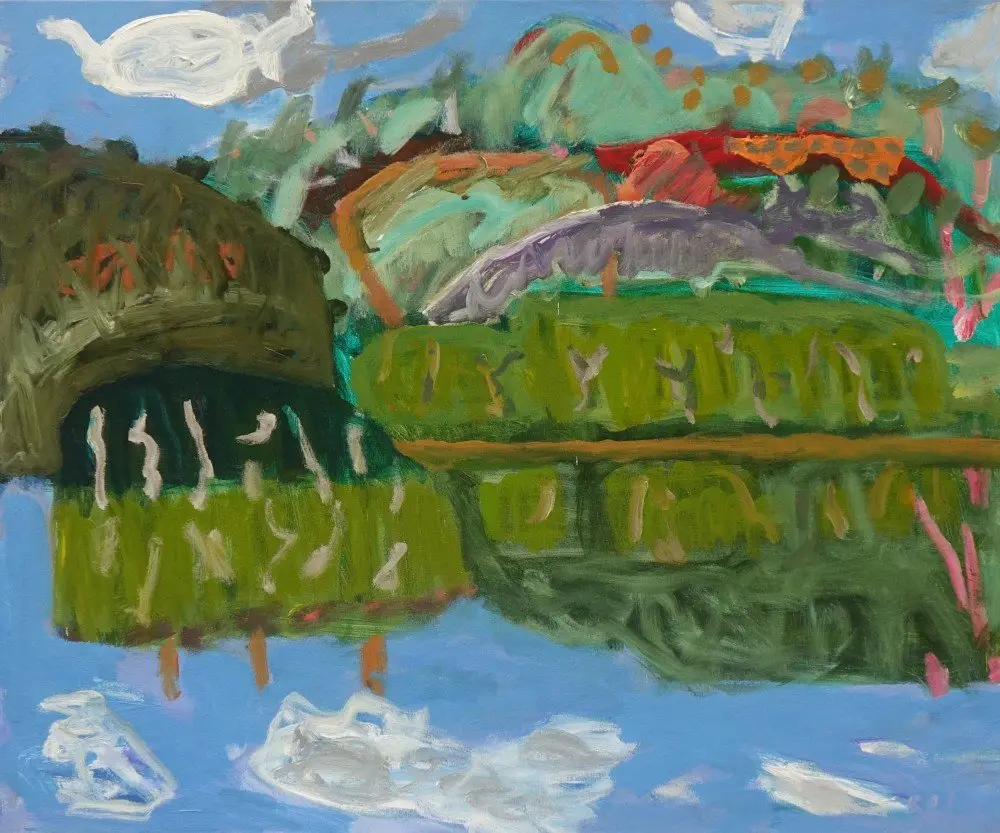 Look again  Acrylic on canvas by artist Sally Stokes