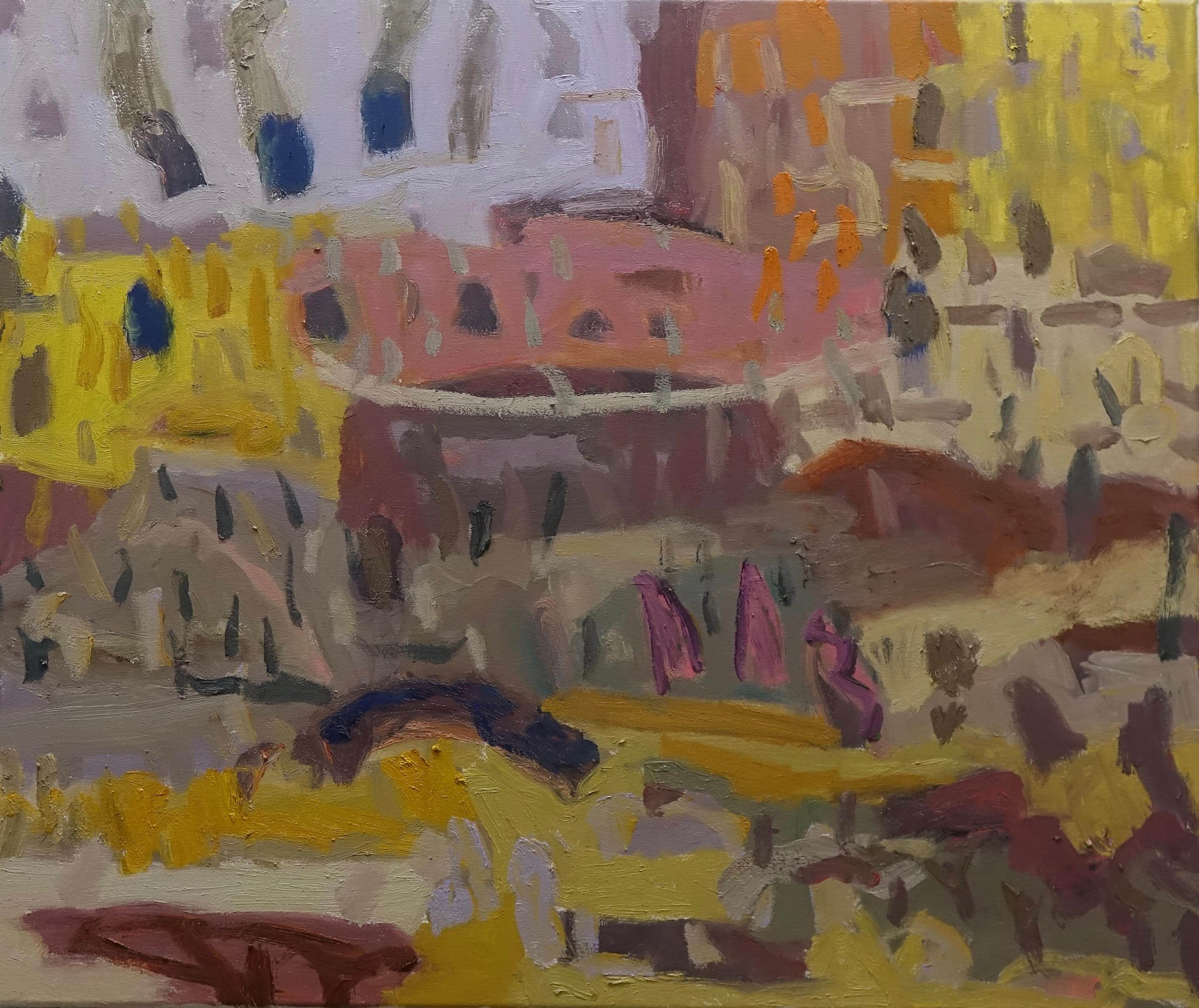 Stokes Jumping oil on canvas 76x91cm
