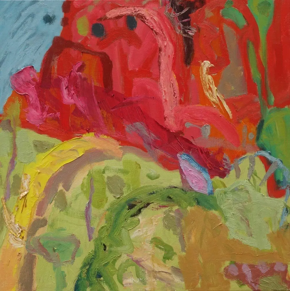 Long sweet day oil on linen by artist Sally Stokes