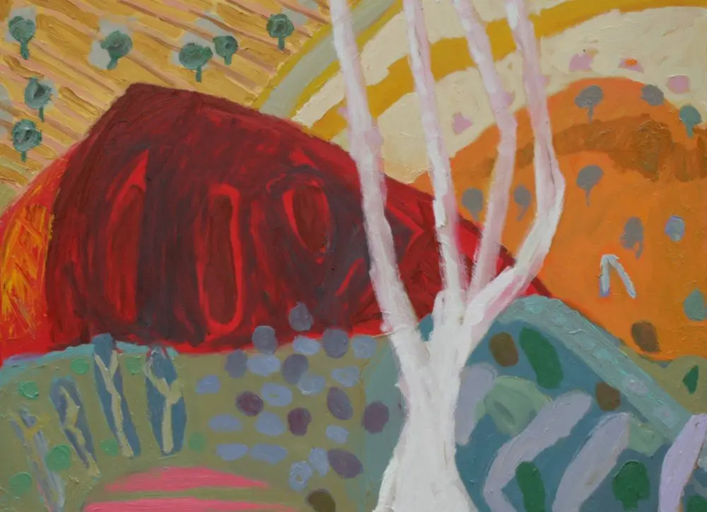 The White Tree (SOLD) Oil on canvas by artist Sally Stokes