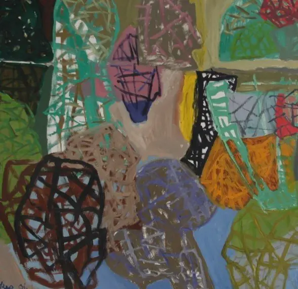 Cattai reflections  oil on canvas by artist Sally Stokes
